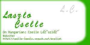 laszlo cselle business card